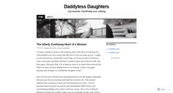Desktop Screenshot of daddylessdaughters.wordpress.com