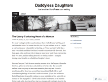 Tablet Screenshot of daddylessdaughters.wordpress.com