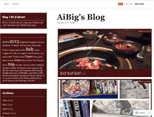 Tablet Screenshot of aibig.wordpress.com