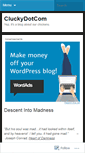 Mobile Screenshot of cluckydotcom.wordpress.com