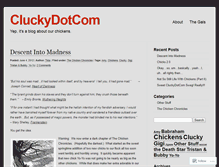 Tablet Screenshot of cluckydotcom.wordpress.com