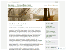 Tablet Screenshot of centerofhumanbehavior.wordpress.com
