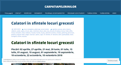Desktop Screenshot of carpatiapelerinilor.wordpress.com