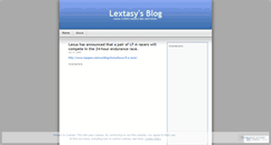 Desktop Screenshot of lextasy.wordpress.com