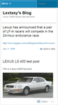 Mobile Screenshot of lextasy.wordpress.com