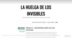 Desktop Screenshot of huelgainvisible.wordpress.com