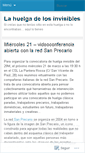 Mobile Screenshot of huelgainvisible.wordpress.com