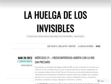 Tablet Screenshot of huelgainvisible.wordpress.com