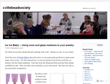 Tablet Screenshot of cvillebeadsociety.wordpress.com