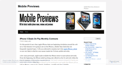 Desktop Screenshot of mobilepreviews.wordpress.com