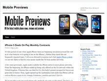 Tablet Screenshot of mobilepreviews.wordpress.com