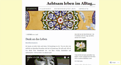 Desktop Screenshot of achtsamleben.wordpress.com