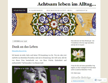 Tablet Screenshot of achtsamleben.wordpress.com
