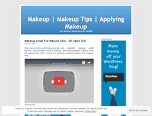 Tablet Screenshot of hollywoodmakeupsecrets.wordpress.com