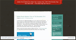 Desktop Screenshot of nsebsestocktips.wordpress.com