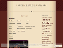 Tablet Screenshot of pompeiansexualfrescoes.wordpress.com