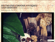 Tablet Screenshot of decoratuscurious.wordpress.com