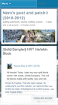 Mobile Screenshot of nerospostandpatch.wordpress.com