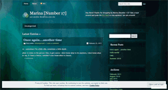 Desktop Screenshot of marinat17.wordpress.com