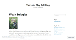 Desktop Screenshot of letsplayballbook.wordpress.com