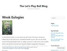 Tablet Screenshot of letsplayballbook.wordpress.com