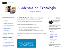 Tablet Screenshot of cuadernosdetecnologia.wordpress.com