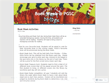 Tablet Screenshot of pgscbookweek.wordpress.com