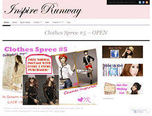 Tablet Screenshot of inspirerunway.wordpress.com