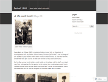 Tablet Screenshot of isabel1905.wordpress.com