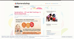 Desktop Screenshot of karnevalsshop.wordpress.com