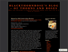 Tablet Screenshot of blackthornrose.wordpress.com