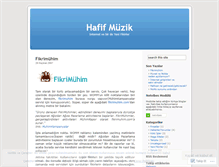 Tablet Screenshot of hafifmuzik.wordpress.com