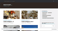 Desktop Screenshot of mydeardiary9.wordpress.com