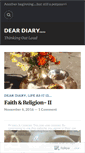 Mobile Screenshot of mydeardiary9.wordpress.com