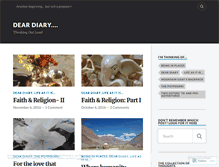 Tablet Screenshot of mydeardiary9.wordpress.com