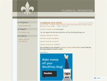 Tablet Screenshot of classicalcrossover.wordpress.com