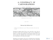 Tablet Screenshot of cartographersconspiracy.wordpress.com