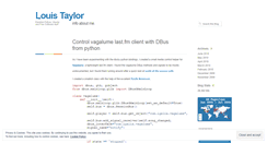 Desktop Screenshot of louistaylor.wordpress.com