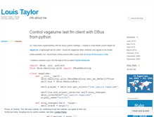 Tablet Screenshot of louistaylor.wordpress.com