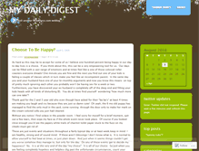 Tablet Screenshot of mydailydigest.wordpress.com