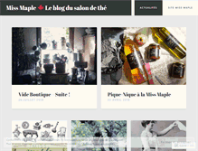 Tablet Screenshot of missmapletearoom.wordpress.com