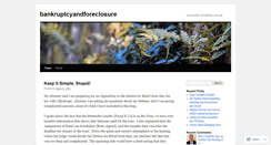 Desktop Screenshot of bankruptcyandforeclosure.wordpress.com
