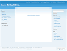 Tablet Screenshot of leasetobuy.wordpress.com