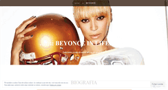 Desktop Screenshot of beyonceinlife.wordpress.com