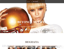 Tablet Screenshot of beyonceinlife.wordpress.com