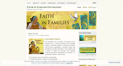 Desktop Screenshot of faithinfamilies.wordpress.com