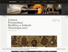 Tablet Screenshot of ekumeniapoznan.wordpress.com