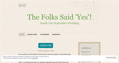 Desktop Screenshot of folkssaidyes.wordpress.com