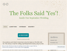 Tablet Screenshot of folkssaidyes.wordpress.com