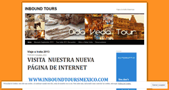 Desktop Screenshot of inboundtours.wordpress.com